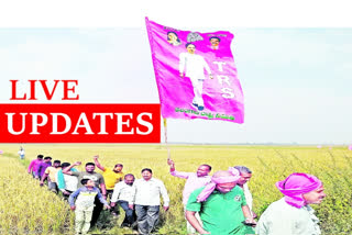 LIVE UPDATES: కేంద్ర వైఖరికి నిరసనగా రాష్ట్రవ్యాప్తంగా తెరాస ధర్నాలు