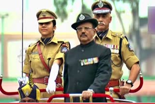 Ajit Doval at IPS parade in HYD