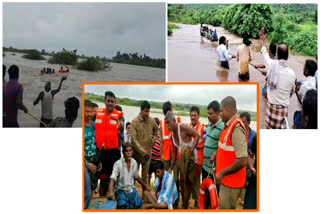 నదిలో చిక్కుకున్న యువకుడిని కాపాడిన పోలీసులు