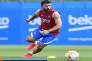 Barcelona striker Sergio Aguero