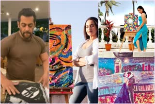 bollywood stars painting