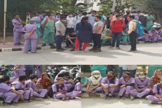 Nurses strike at SVP Hospital: 700 જેટલા કર્મચારીઓને છૂટા કરવાનો વિવાદ, યુનિયને સ્ટાફને પાછો લેવાની કરી માગ