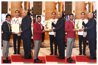 CM naveen patnaik Congratulates pramod bhagat, Amit Rohidas and Birendra Lakra on being conferred with the prestigious Major Dhyan Chand Khel Ratna Award & Arjuna Award