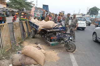 Driver injured in collision of two vehicles in Bhagalpur