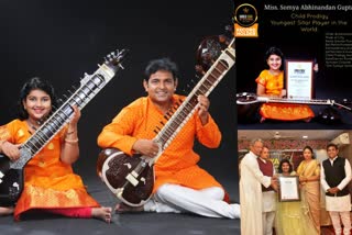 Nine year old Soumya youngest sitar player in world