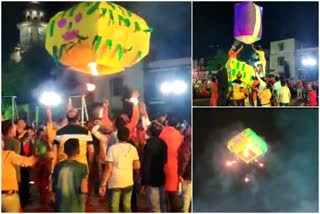 Sky basket festival in celebrate Hubli