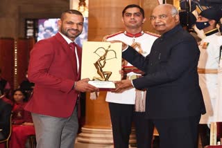 Great honour to receive Arjuna Award, says Shikhar Dhawan