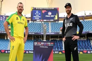 New Zealand vs Australia toss report  ICC T20 World Cup final  Aaron Finch  Kane Williamson  Toss  ടി20 ലോകകപ്പ്  ടി20 ലോകകപ്പ് ഫൈനൽ  ടി20 ലോകകപ്പ് ഫൈനൽ ടോസ്  ടി20 ലോകകപ്പ് വാർത്ത