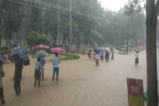 കോട്ടയം ജില്ലയിലെ വിദ്യാഭ്യാസ സ്ഥാപനങ്ങൾക്ക് തിങ്കളാഴ്ച അവധി  holiday for educational institutions  heavy rain  holiday  holiday for educational institutions in kottayam