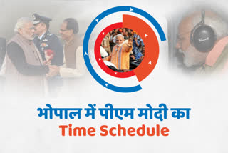 PM Modi minute to minute Bhopal