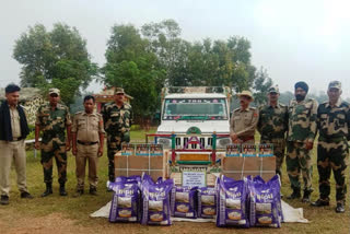 BSF seized contraband and other items of Rs 16 lakh in Tripura