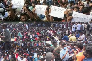 ஆன்லைன் தேர்வு வேண்டி மாணவர்கள் போர்க்கொடி, madurai american college students demand for semester online exams, american college, அமெரிக்கன் கல்லூரி