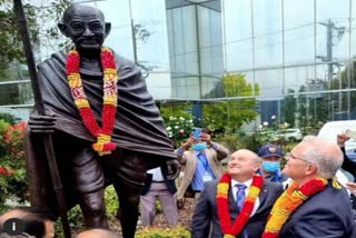 Gandhi Statue Vandalised In Melbourne