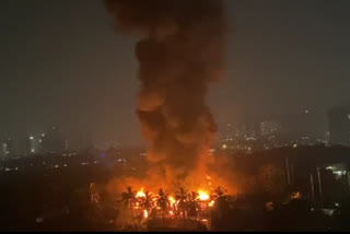 fire in industrial estate at Kanjurmarg