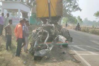 road accident one injured in Gaurela