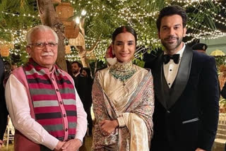 Haryana CM attends Rajkumar Rao wedding reception