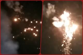 Firecrackers being openly