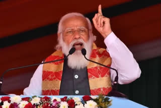 earlier development was limited to political families, says Narendra Modi in Uttar Pradesh