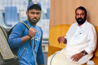 Sanju Samson  bcci  education minister V Sivankutty  education minister  V Sivankutty  സഞ്ജു സാംസണ്‍  വി ശിവന്‍കുട്ടി  വിദ്യാഭ്യാസ മന്ത്രി വി ശിവന്‍കുട്ടി