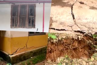 Landslide In Thiruvananthapuram  തിരുവനന്തപുരം മണ്ണിടിച്ചില്‍  മണ്ണിടിച്ചില്‍ വീടുകള്‍ക്ക് വിള്ളല്‍ തിരുവനന്തപുരം ആര്യൻകോട് പഞ്ചായത്ത്  കീഴാറൂർ കോവിൽവിള തിരുവനന്തപുരം മണ്ണിടിച്ചില്‍  കിഴക്കൻമല തിരുവനന്തപുരം  തിരുവനന്തപുരം കേരളം  Thiruvananthapuram Aryankode Landslides  Landslides in some areas Thiruvananthapuram Aryankode  Thiruvananthapuram keralam news  kerala rains floods