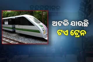 toy train of Nandankanan again shows Engine problem in mid way of forest