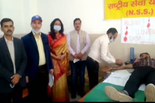 Blood donation camp organized in Sanskrit College Nahan