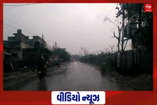 Rain fell in Mehsana