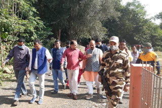 bjp leader raju banerjee visit deucha pachami project area