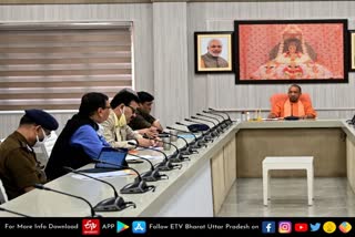 cm yogi adityanath in lucknow