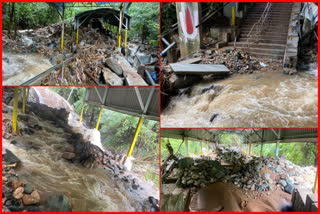 srivari mettu pedestrain route damaged due to heavy rains in tirumala