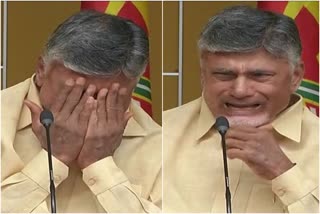 Chandrababu shed tears with emotion  chandrababu naidu  Former Andhra Pradesh chief minister N Chandrababu Naidu  Andhra Pradesh opposition leader  N Chandrababu Naidu  Former Andhra Pradesh chief minister  Former Andhra Pradesh chief minister shed tears  ആന്ധ്രാപ്രദേശ് പ്രതിപക്ഷ നേതാവ്  ചന്ദ്രബാബു നായിഡു  ടിഡിപി  നിയമസഭ  പൊട്ടിക്കരഞ്ഞ് ചന്ദ്രബാബു നായിഡു