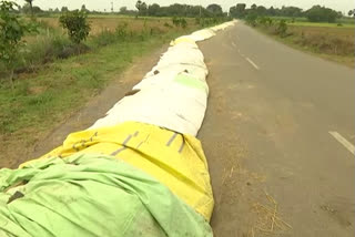 Farmers Problems for paddy procurement in khammam