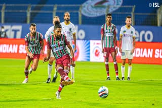 ATK Mohun Bagan  Kerala Blasters  Hugo Boumous  ISL  ഐഎസ്എല്‍  കേരള ബ്ലാസ്‌റ്റേഴ്‌സ്  എടികെ മോഹന്‍ ബഗാന്‍  Roy Krishna  റോയ്‌ കൃഷ്‌ണ