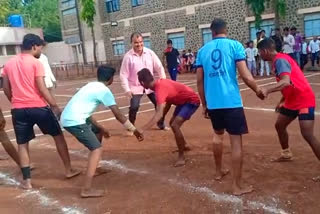 Dattatraya Bharane playing Kabaddi