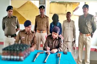 Arrested with alcohol during raid in Begusarai