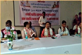 bjp organized a meeting for first dose of covid vaccine in nalbari