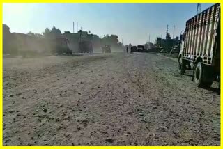 poor-condition-and-dusty-environment-of-national-highway-15-at-bargang