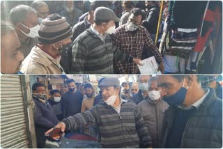 municipal corporation shimla took action on tahbazaris on the protest of vyapar mandal shimla