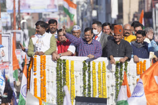 arvind kejriwal road show