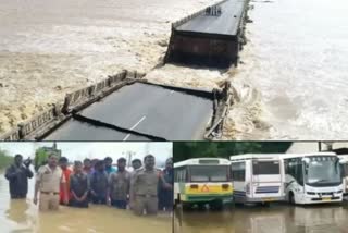 Andhra Pradesh Floods آندھرا پردیش سیلاب : 100 سے زیادہ ٹرینیں منسوخ، 31 ہلاک