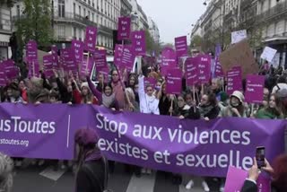 Thousands march in Paris over violence against women