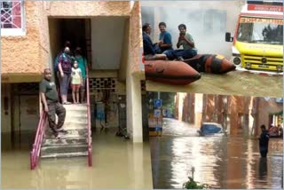 Rain water pouring into the apartment in yelahanka, Bangalore