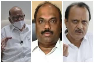 ncp chief sharad pawar, dy cm ajit pawar and trasport minister anil parab meeting