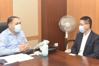 Singapore's Consul General Cheong Ming Fung called on Home Minister Dilip Walse