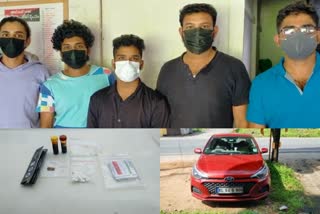 Five men arrested  Drug smuggling  Department of Excise, Kerala  അടിമാലി എക്‌സൈസ്‌  Adimali Excise  അടിമാലി വാർത്ത  crime news  adimali news  LSD  MDMA  എൽഎസ്ഡി  എംഡിഎംഎ  ഹാഷിഷ് ഓയിൽ  Hashish oil  Phenobarbitone  ഫിനോബാർബിറ്റോൺ