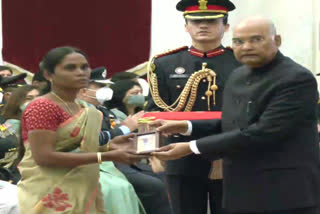 President Ram Nath Kovind confers Mahavir Chakra posthumously on havildar k palani