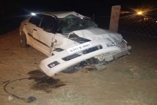 Pokaran Road Accident, two cars collided in Pokaran