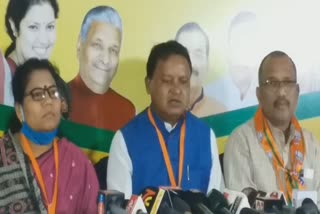 Odisha BJP Executive Meeting press meet by BJP Mla Mohan Majhi