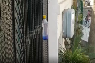 People Hanging Neel Bottle Outside Their Home To Avoid dogs In Panipat