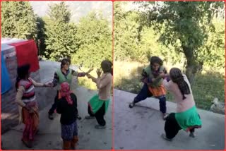 clash between women in paonta